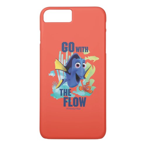 Dory  Nemo  Go with the Flow Watercolor Graphic iPhone 8 Plus7 Plus Case