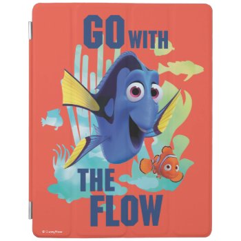 Dory & Nemo | Go With The Flow Watercolor Graphic Ipad Smart Cover by FindingDory at Zazzle