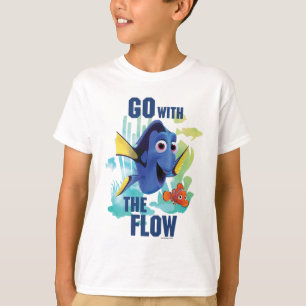 Dory & Nemo Go with the Flow Watercolor Graphic T-Shirt