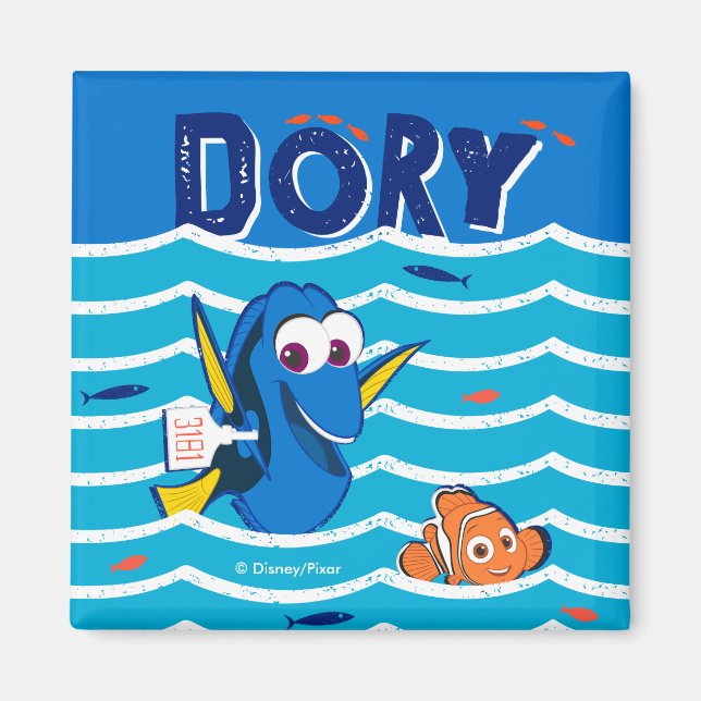 Dory & Nemo Love to Swim Magnet (Front)