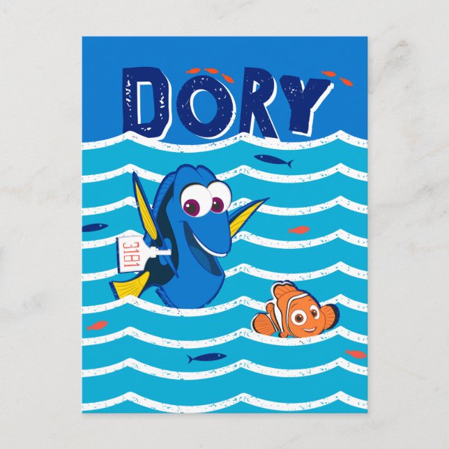 Dory & Nemo Love to Swim Postcard (Front)