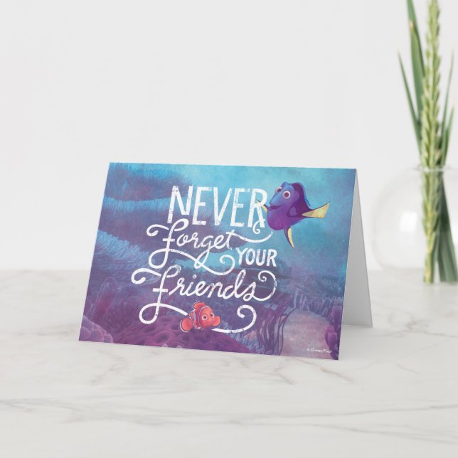 Dory & Nemo | Never Forget Your Friends Card (Front)