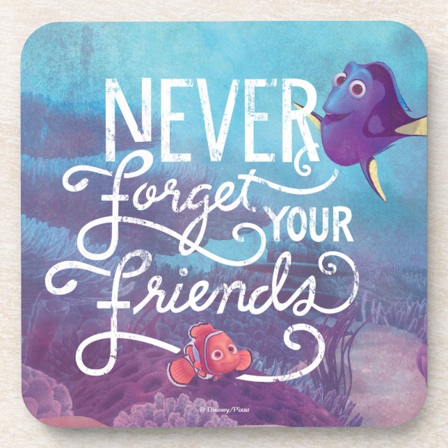Dory & Nemo | Never Forget Your Friends Coaster (Front)