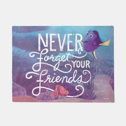 Dory  Nemo  Never Forget Your Friends Doormat