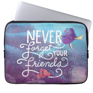 Dory & Nemo Never Forget Your Friends Laptop Sleeve