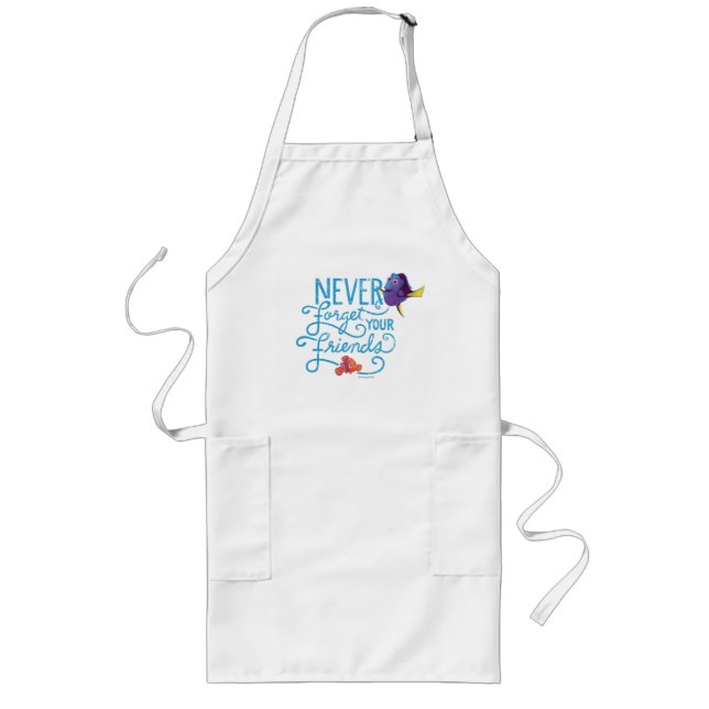 Dory & Nemo | Never Forget Your Friends Long Apron (Front)