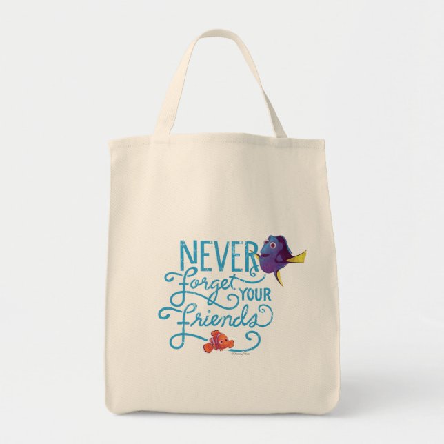 Dory & Nemo | Never Forget Your Friends Tote Bag (Front)