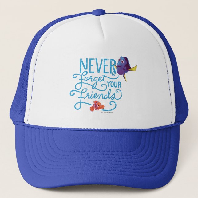 Dory & Nemo | Never Forget Your Friends Trucker Hat (Front)