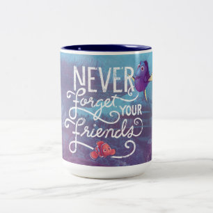 Dory & Nemo   Never Forget Your Friends Two-Tone Coffee Mug