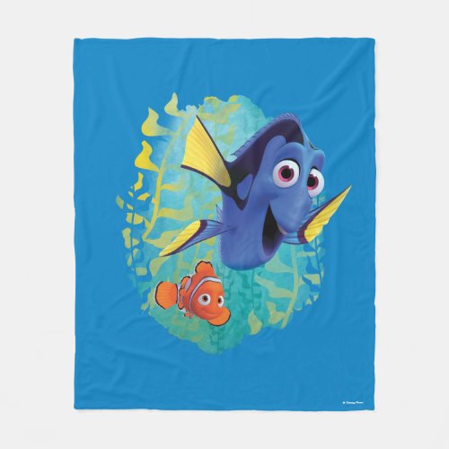 Dory  Nemo  Swim With Friends Fleece Blanket