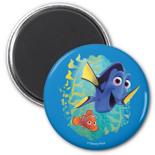 Dory  Nemo  Swim With Friends Magnet
