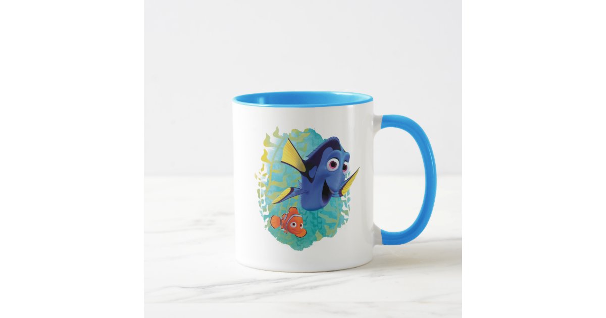 Coffee Mug Cup Finding Dory Nemo Disney Pixar Just Keep Swimming