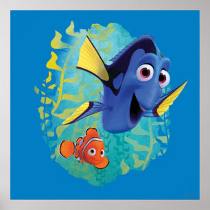 Dory & Nemo   Swim With Friends Poster