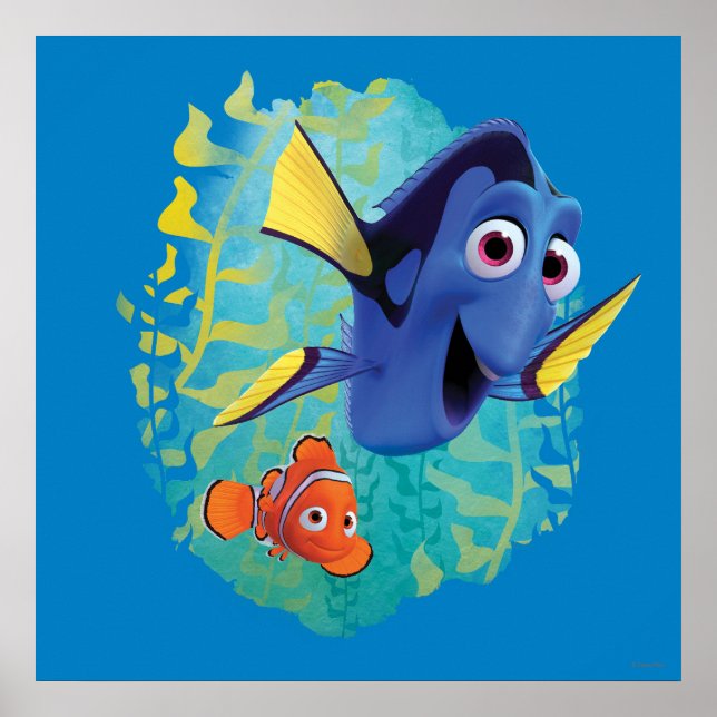 Dory & Nemo | Swim With Friends Poster (Front)