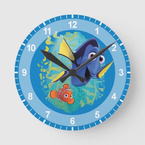 Dory  Nemo  Swim With Friends Round Clock
