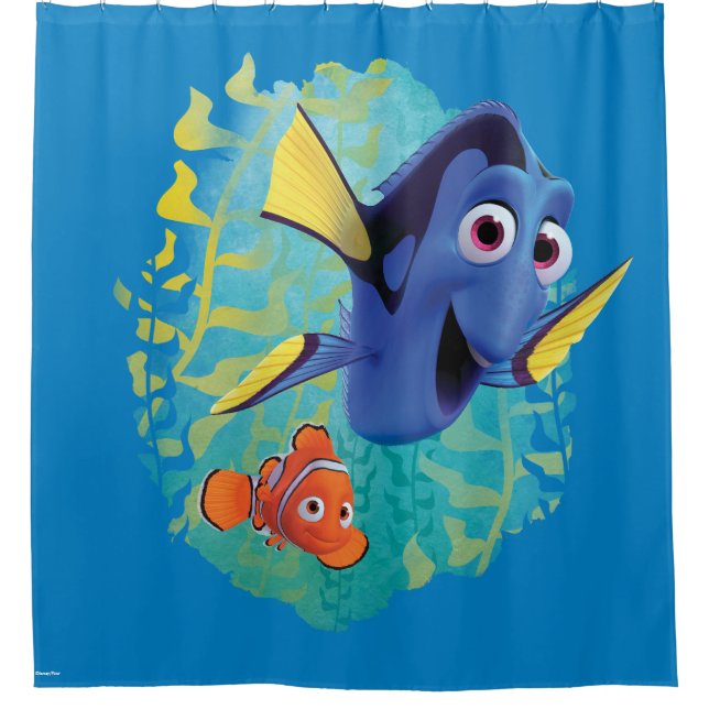 Dory & Nemo | Swim With Friends Shower Curtain (Front)