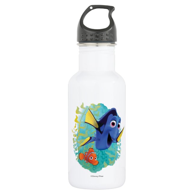 Dory & Nemo | Swim With Friends Stainless Steel Water Bottle (Front)