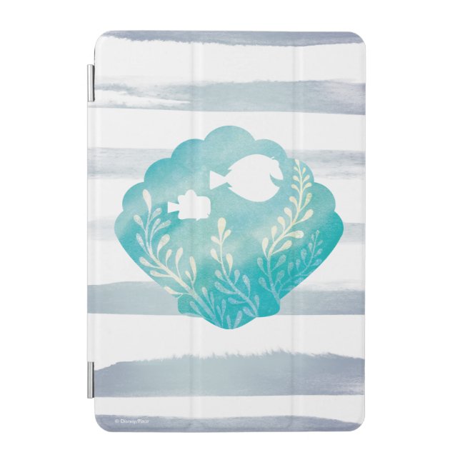 Dory & Nemo | Watercolor Shell Graphic iPad Mini Cover (Front)