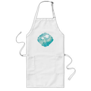 Dory & Nemo Watercolor Shell Graphic Long Apron