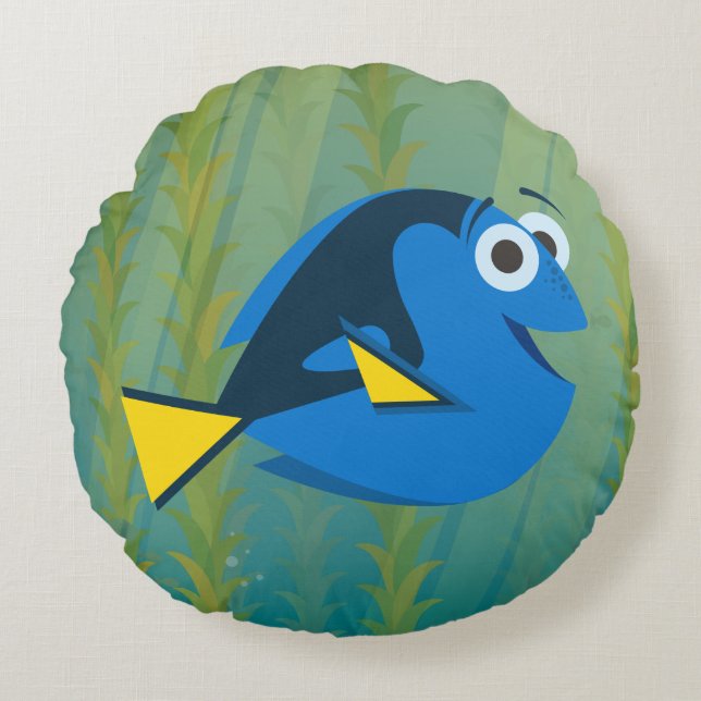 Dory | We Swim! Round Pillow (Front)