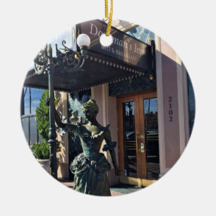 Doryman's Inn, Newport Beach, California Ceramic Ornament