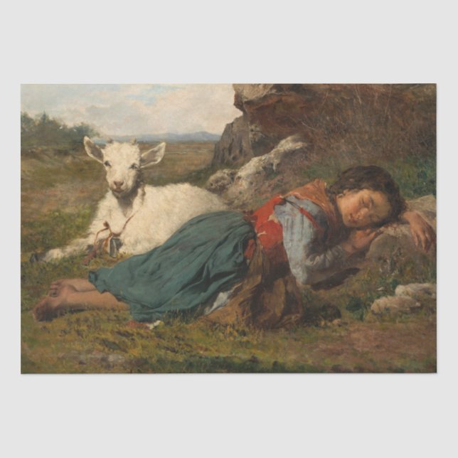 Dos amigos (1866) by Joaquin Agrasot y Juan Tissue Paper (Front)