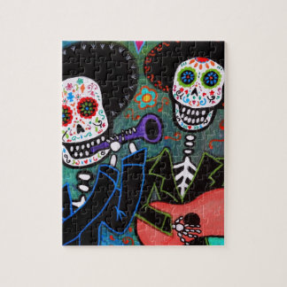 Dos Amigos Dia de los Muertos Jigsaw Puzzle