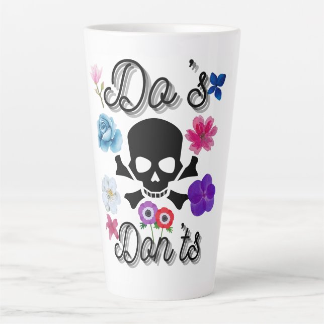 Do's and Don'ts Latte Mug (Front)