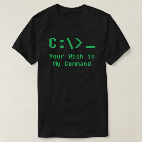 DOS Command Prompt T_Shirt