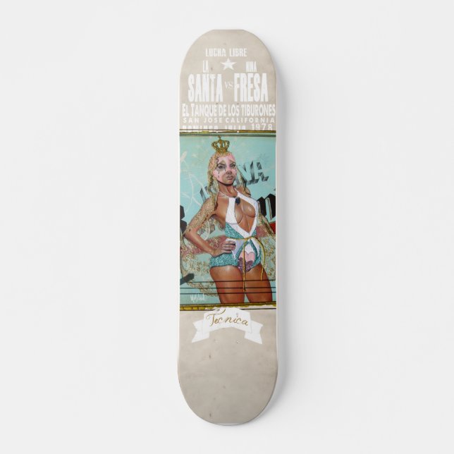 Dos de Tres Caidas Skateboard Deck (Front)