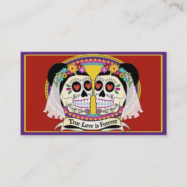 Dos Novias (2 Brides) Business/Name Card (Front)