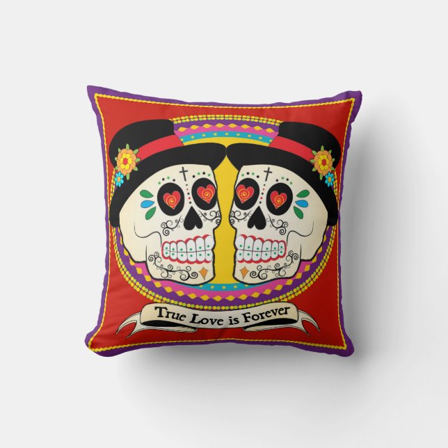 Dos Novios (2 Grooms) Wedding/Anniversary Pillow (Front)