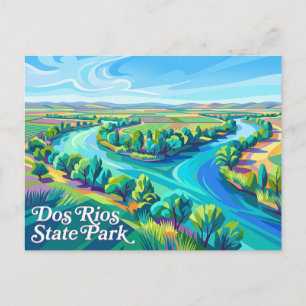 Dos Rios State Park California Postcard