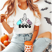 Dose of Boos Funny Halloween Medical Ghost T-Shirt