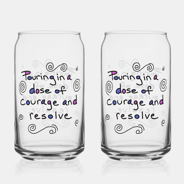 Dose of Courage Glass (Front)