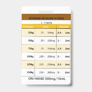 Dosing Quick RE: Etomidate and Ketamine for RSI Badge