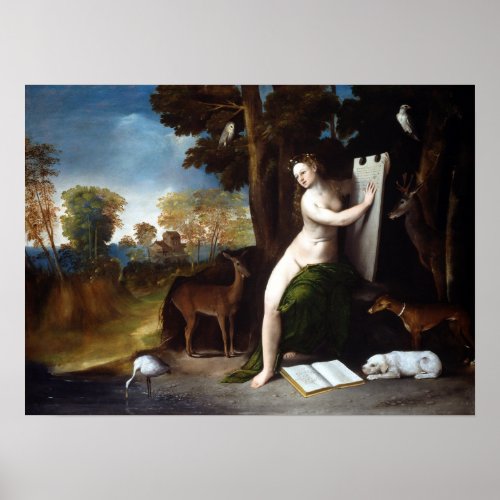 Dosso Dossi Circe and her Lovers in a Landscape Poster