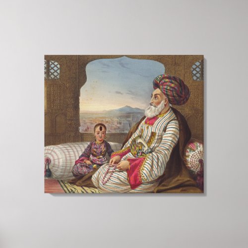 Dost Mahommed 1793_1863 King of Caubul and his Y Canvas Print