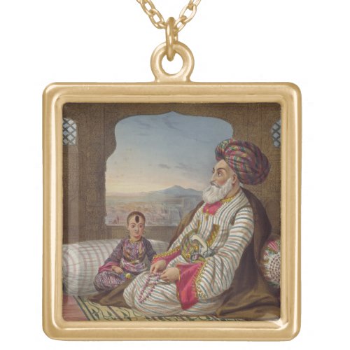 Dost Mahommed 1793_1863 King of Caubul and his Y Gold Plated Necklace