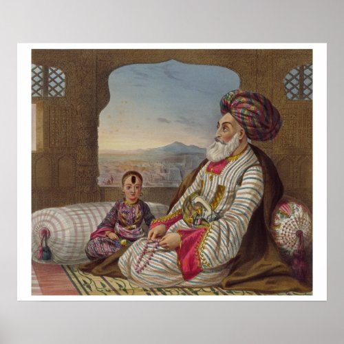 Dost Mahommed 1793_1863 King of Caubul and his Y Poster