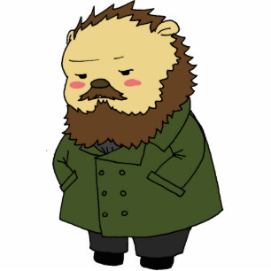Dostoevsky hedgehog desk sculpture