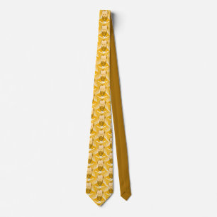 Dostoevsky portrait yellow design Neck Tie