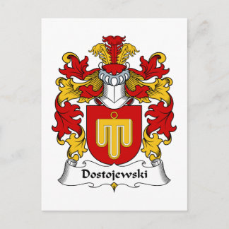 Dostojewski Family Crest Postcard