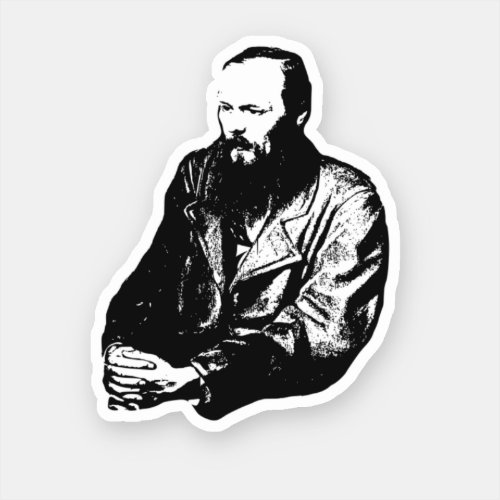 Dostoyevsky Classic Round Sticker