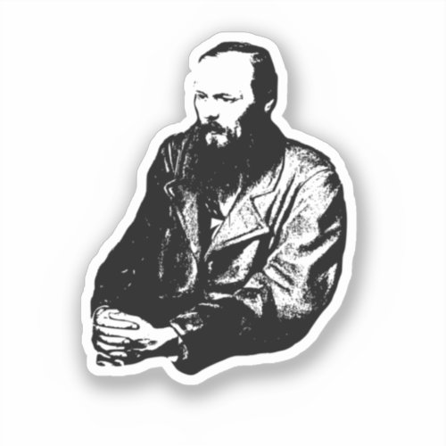 Dostoyevsky Classic Round Sticker