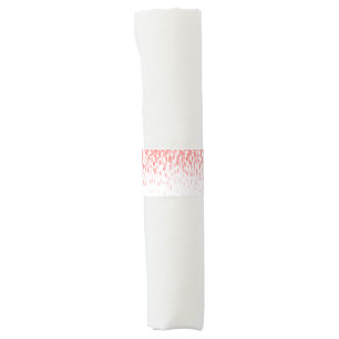 Dot art cascade coral orange wedding or event napkin bands