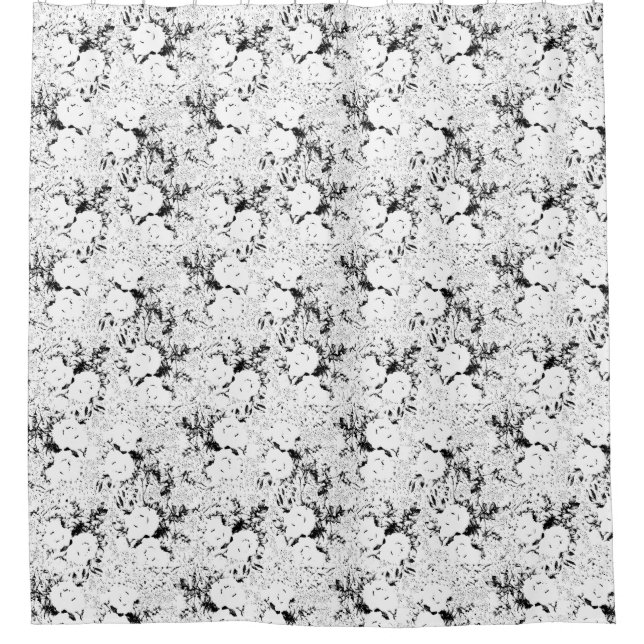 Dot, Black Cow Shower Curtain (Front)