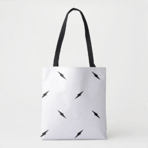 Dot, Black Tote Bag