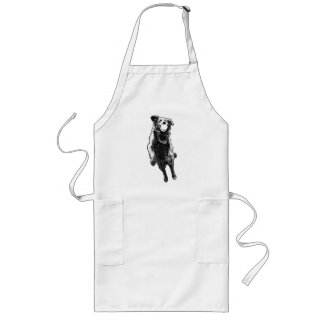 Dot-bright kitchen cheer long apron
