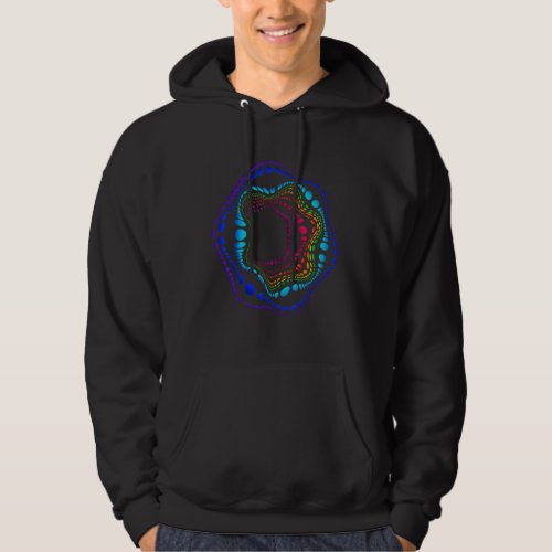 Dot Day September multicolor delusion waves Black Hoodie